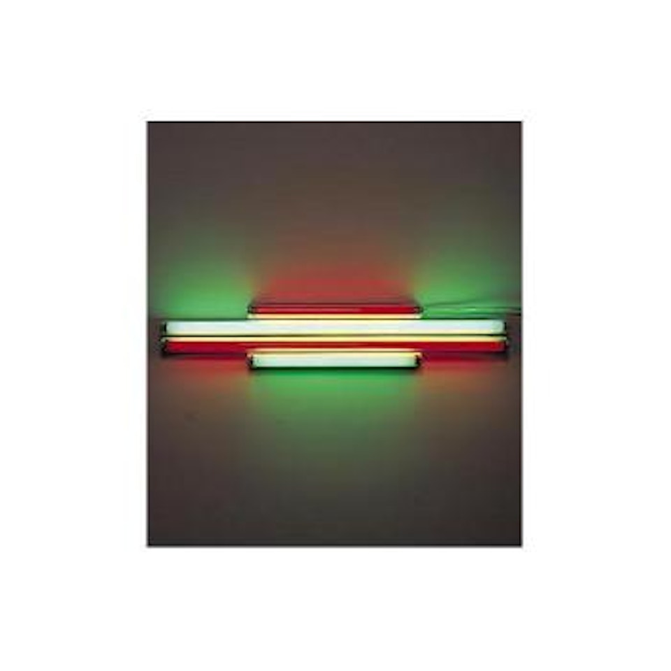Red and green alternatives, to Sonja by Dan Flavin