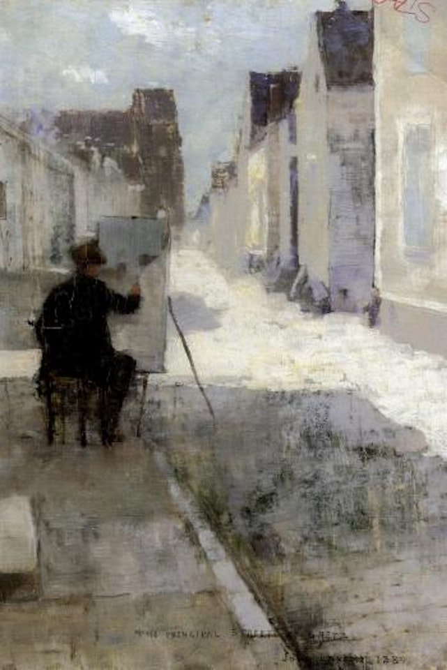 Principal street at Grez by John Lavery