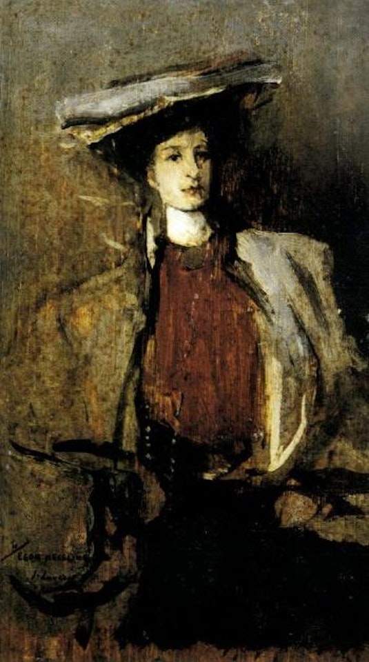 Portrait de femme au chapeau by John Lavery