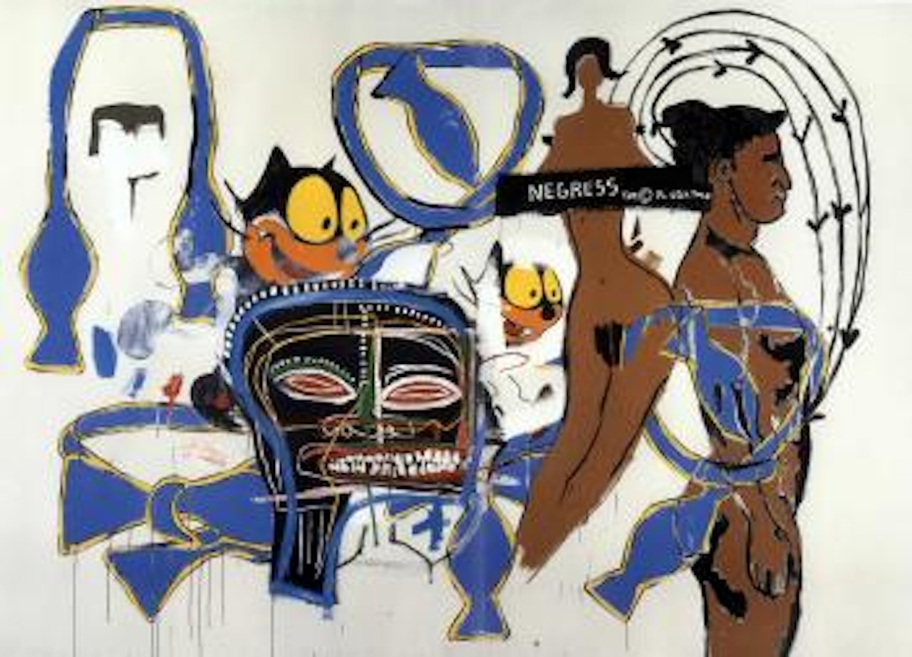 Felix the Cat by Jean-Michel Basquiat by Andy Warhol