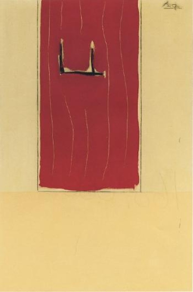 The open red window by Robert Motherwell