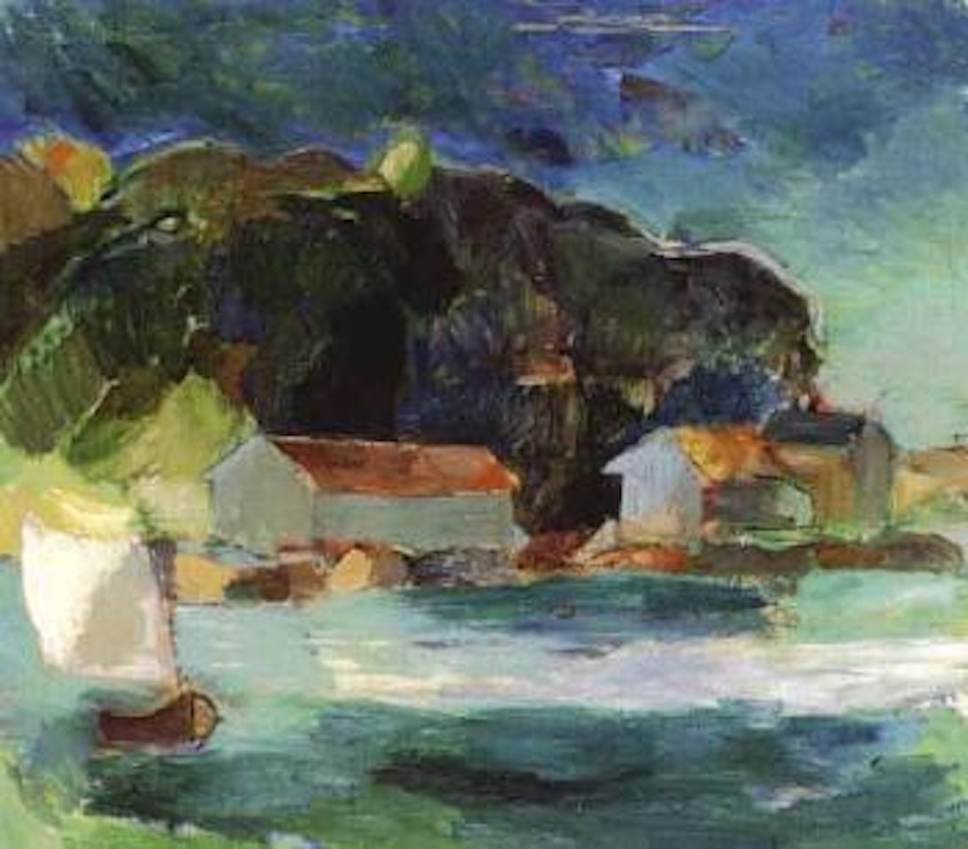 Fishing village by Inge Schiöler