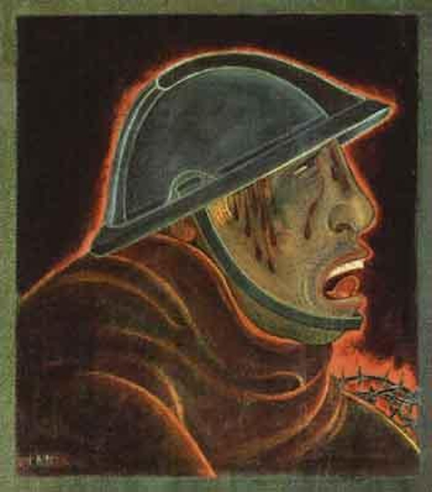 Head of soldier by Gosta Adrian-Nilsson
