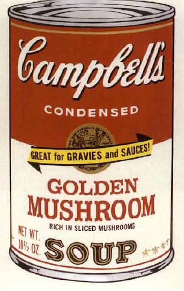 Campbell's soup II. golden mushroom by Andy Warhol