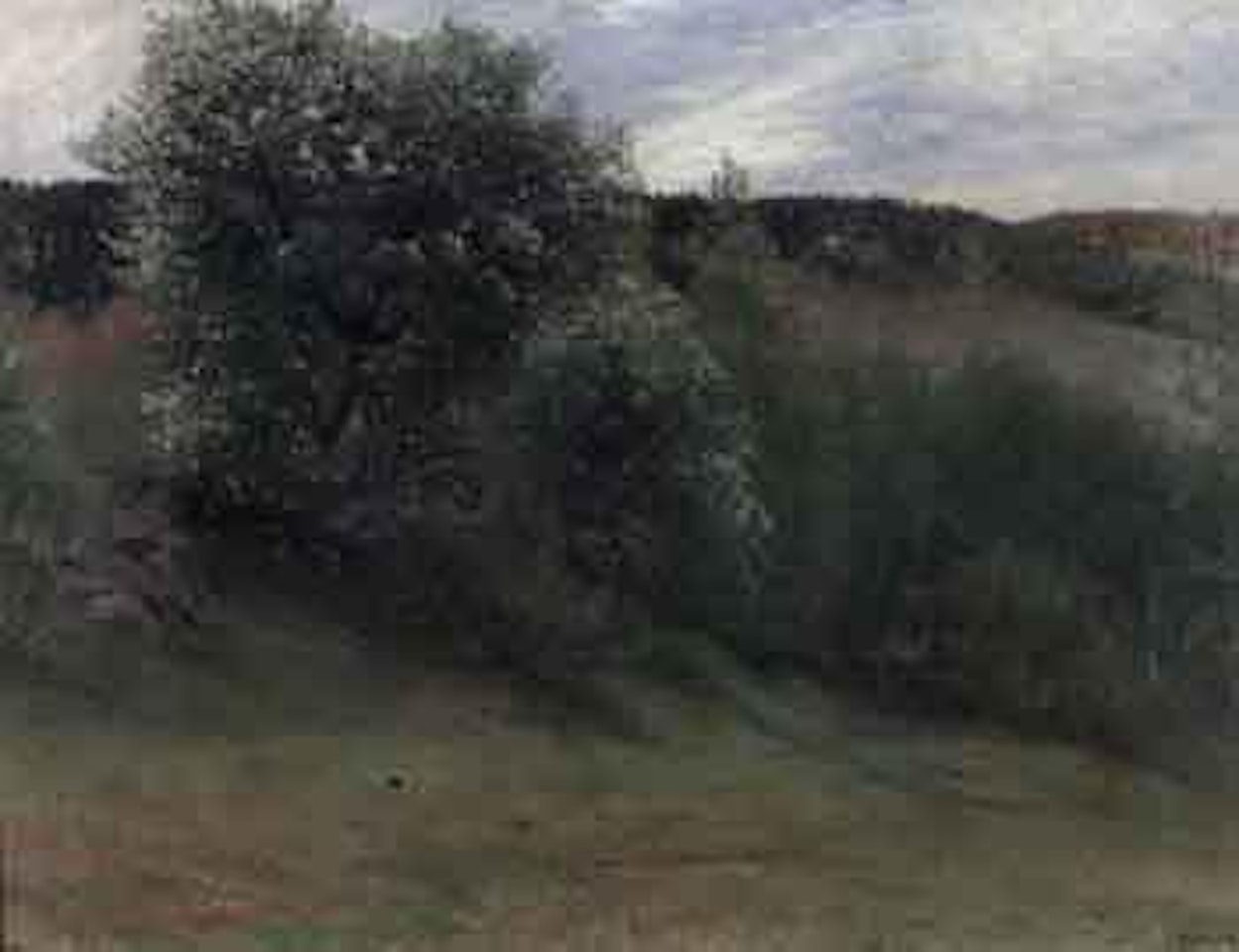 Midsummer'e Eve landscape by Christian Skredsvig