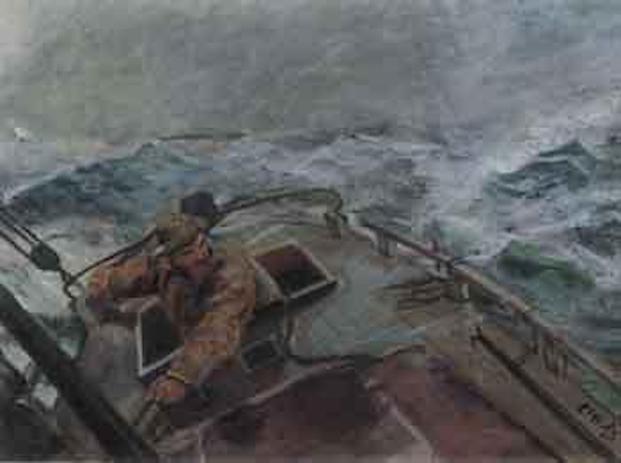 Hard to leeward! by Christian Krohg