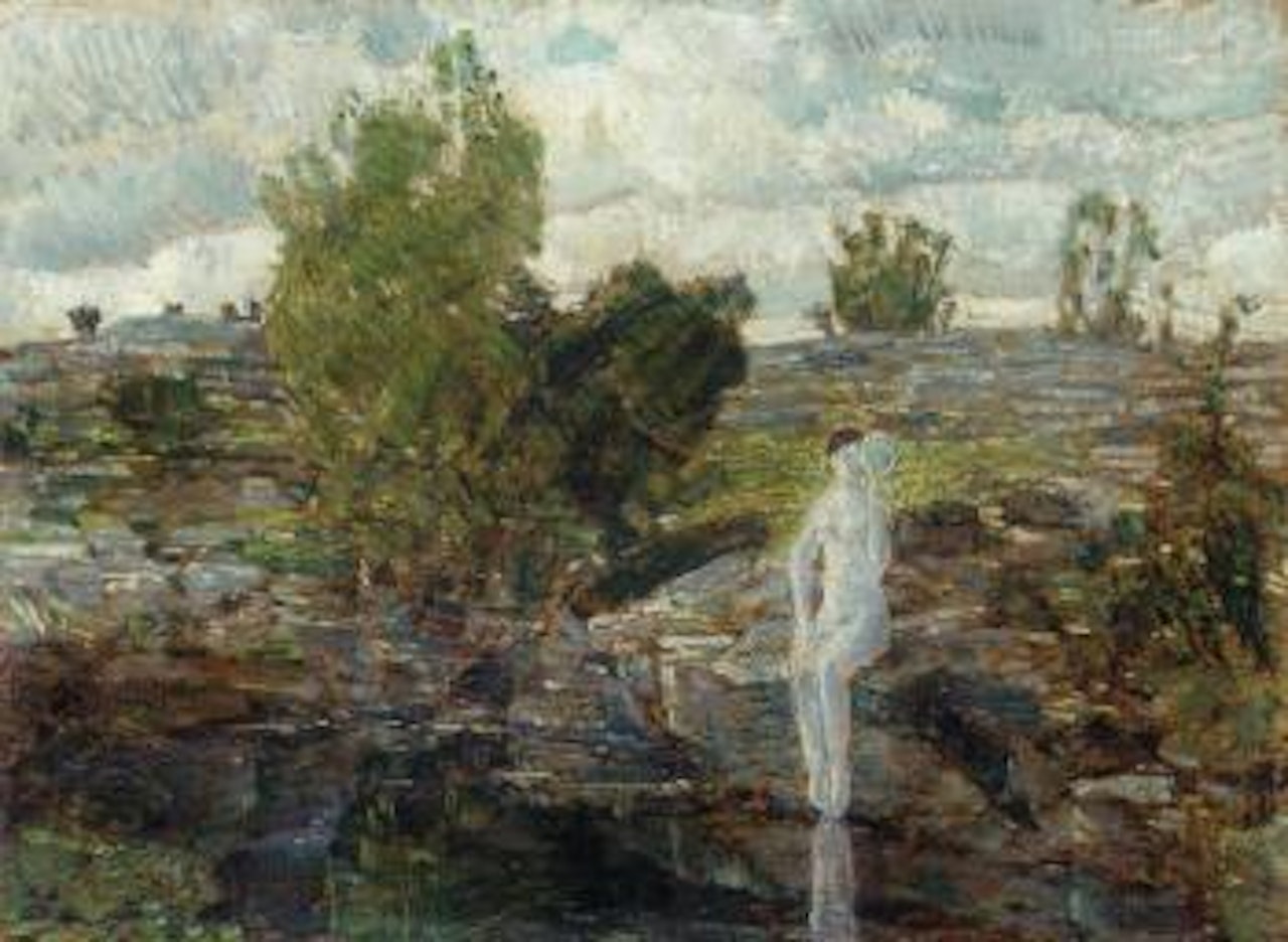 Quarry pool, Folly Cove, Cape Ann by Childe Hassam