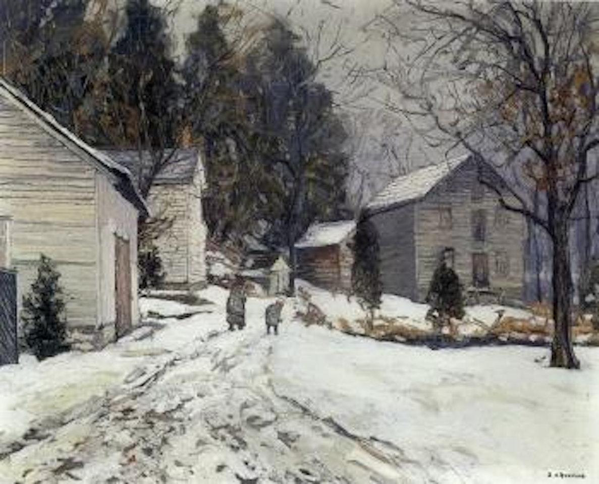 Bushkill mill by Edward Willis Redfield