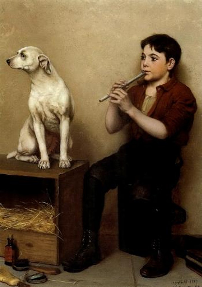 Music hath no charms by John George Brown