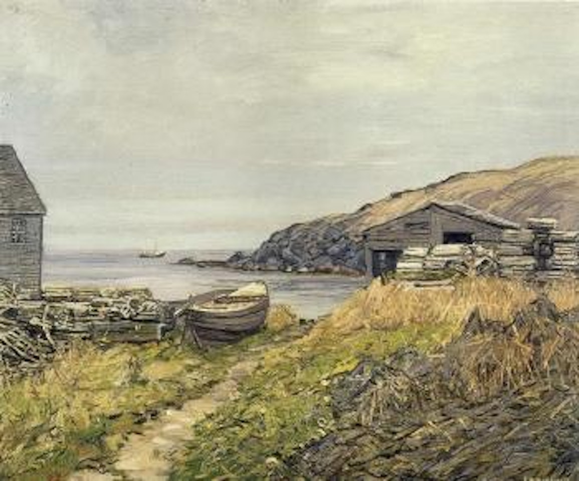 Peaceful harbour - Monhegan Island by Edward Willis Redfield