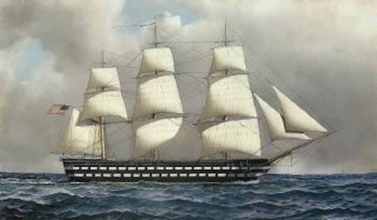 U.S. ship of the line by Antonio Jacobsen