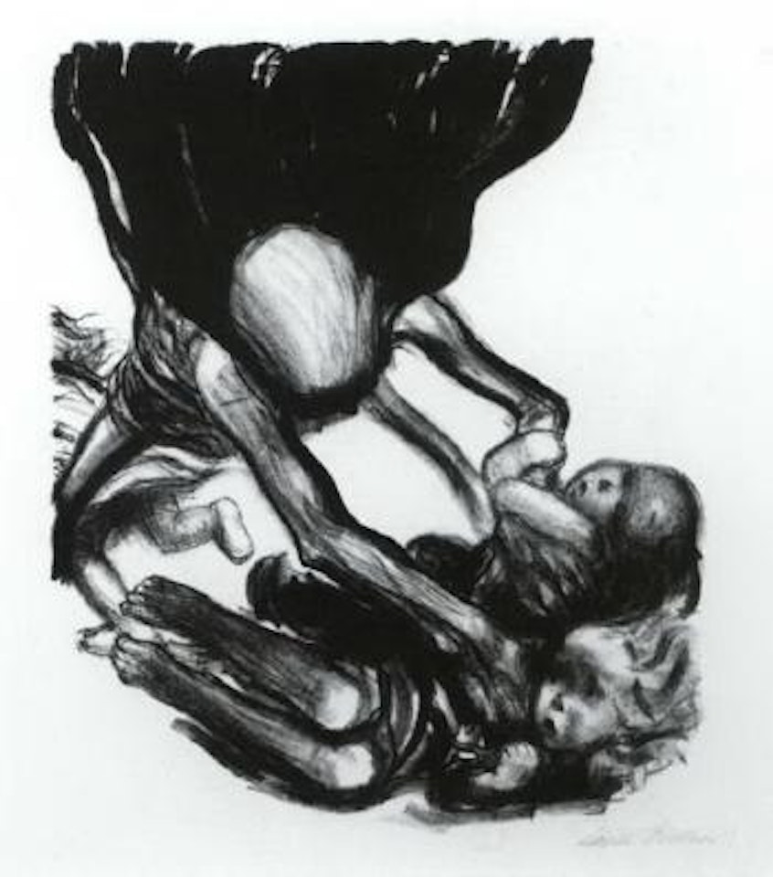Tod greift in Kinderschar by Kathe Kollwitz