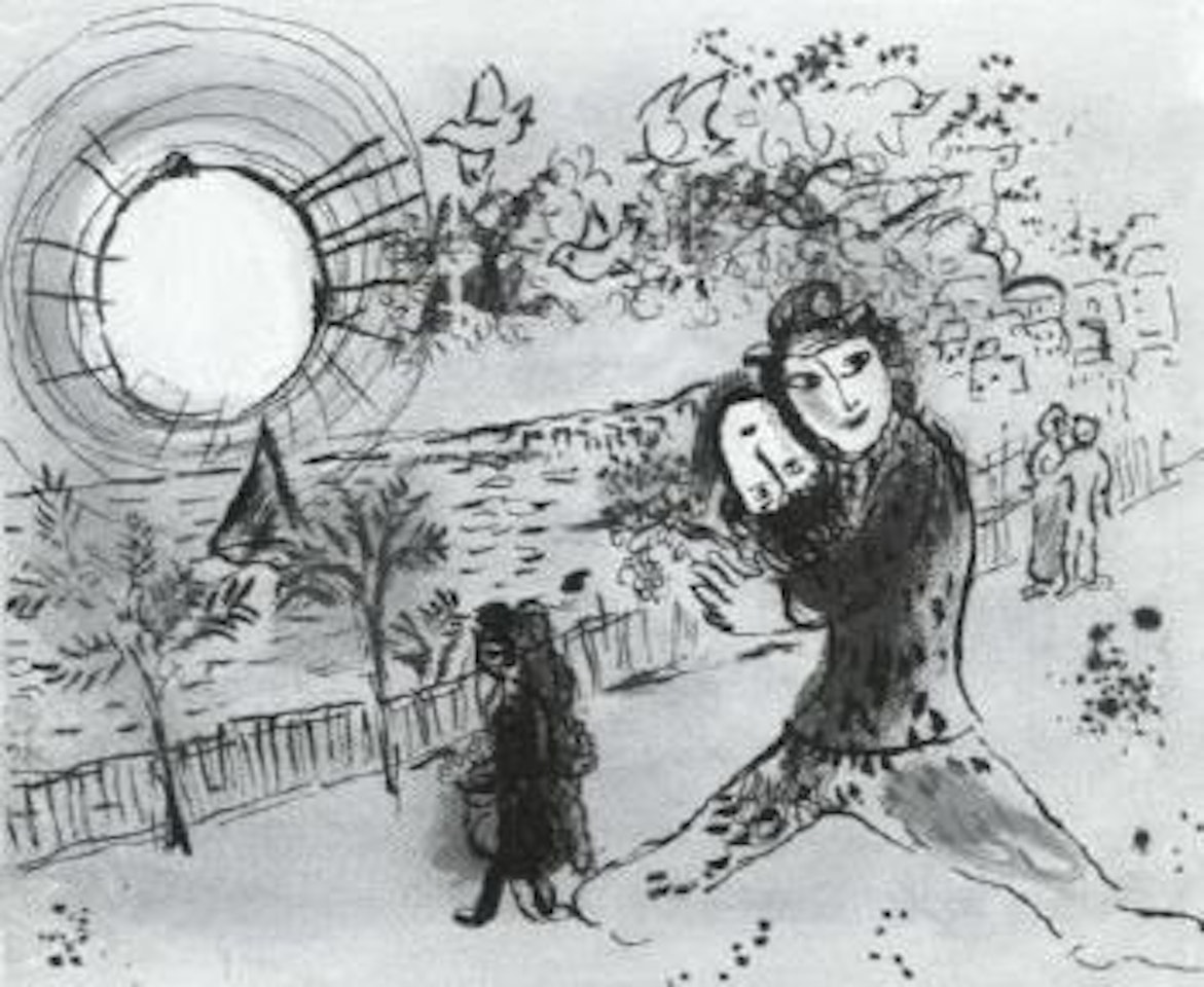 Yellow sun by Marc Chagall
