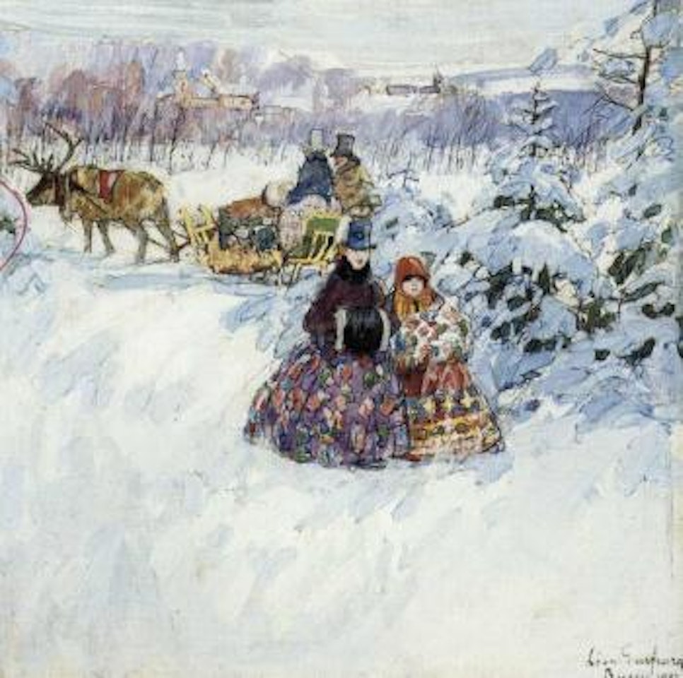 In winter by Leon Gaspard