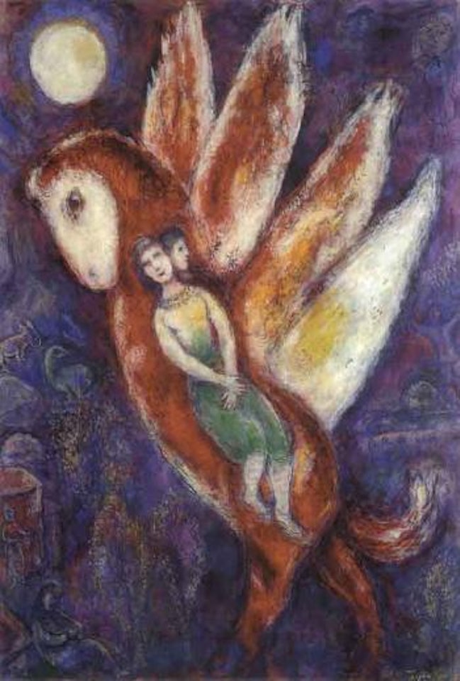 Le cheval aile by Marc Chagall