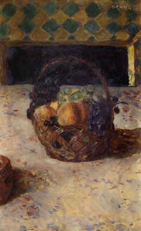 Raisins noirs et peches by Pierre Bonnard