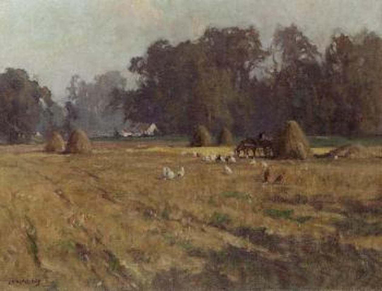 Autumn landscape, Maze, Co. Down by Frank Mckelvey