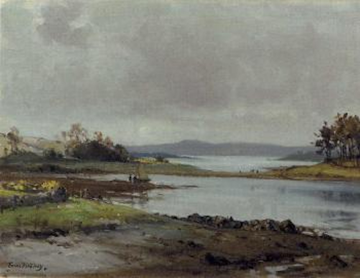 Mullagh and Hare Island at Quoile Barrage, Killyleagh, Strangford Lough, Co Down by Frank Mckelvey