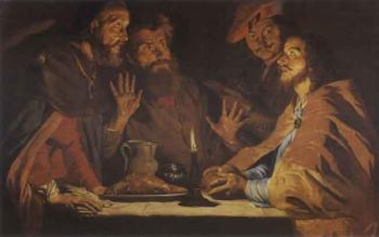 The disciples of Emaus by Matthias Stom