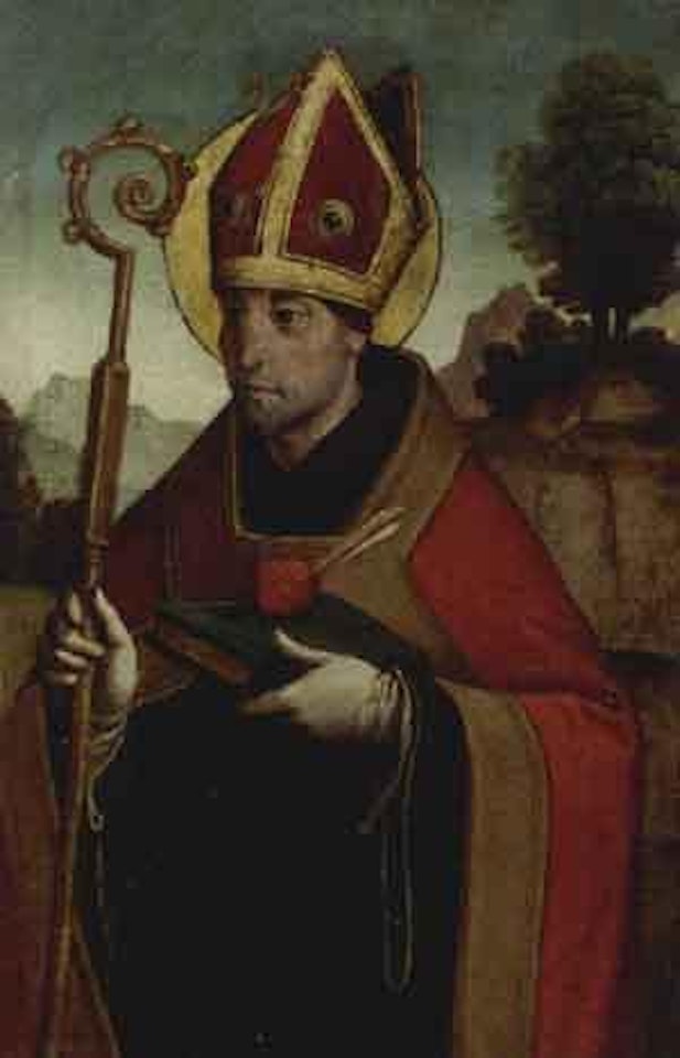 Saint Augustine, wing of an altarpiece by Spanish School