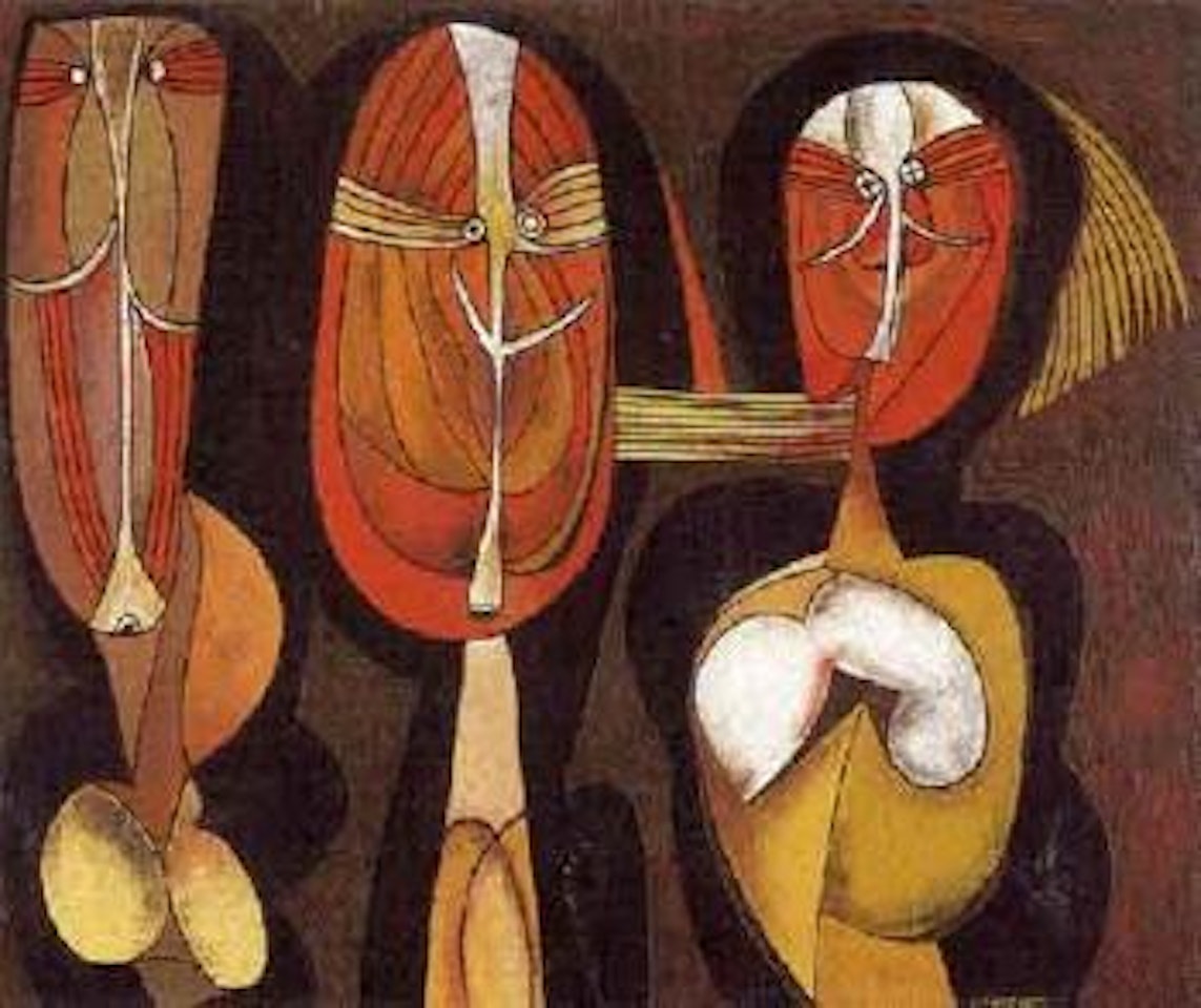 Three figures by Cecil Skotnes