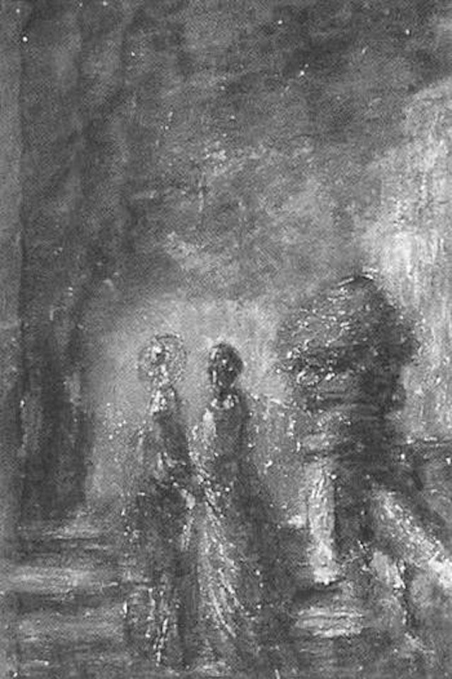 Two women in conversation by Adolphe Monticelli