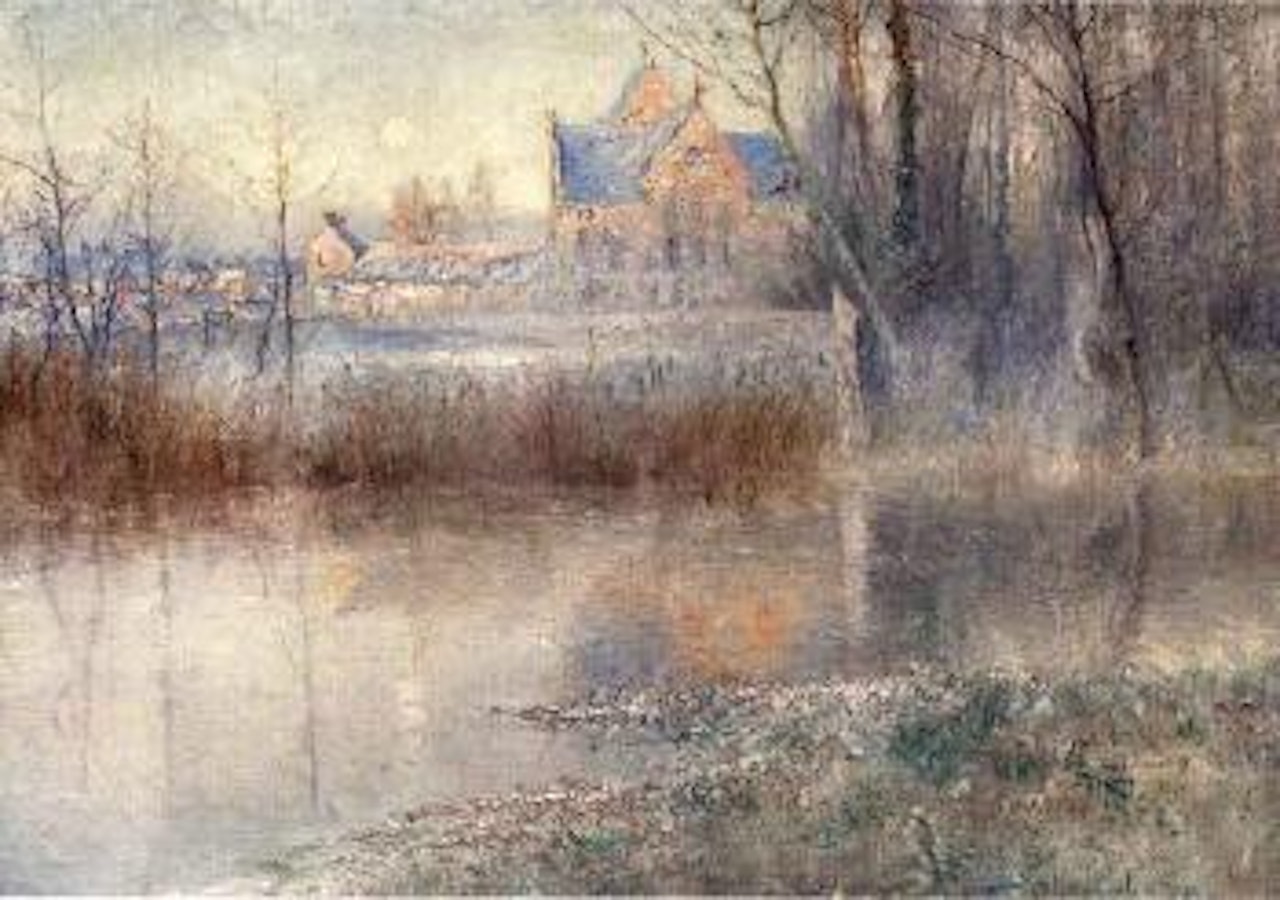 Frost, Grez-sur-Loing by Anshelm Schultzberg