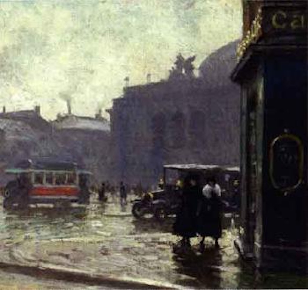 From Kongen's Nytorv and Theatre, Copenhagen by Paul Fischer
