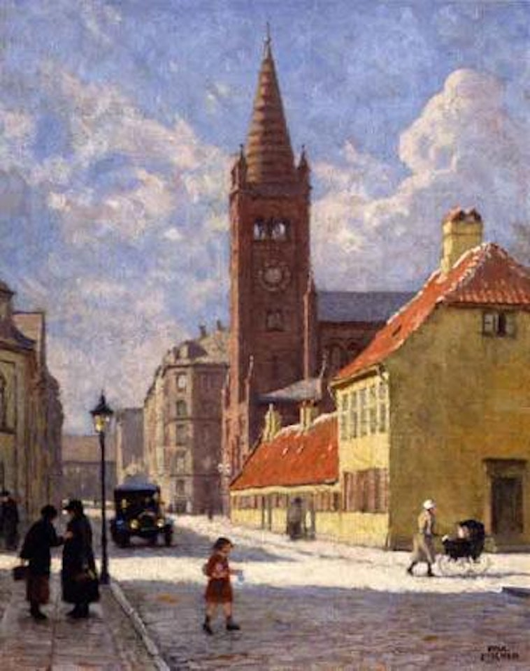 Summer's day in Nyboder by Paul Fischer