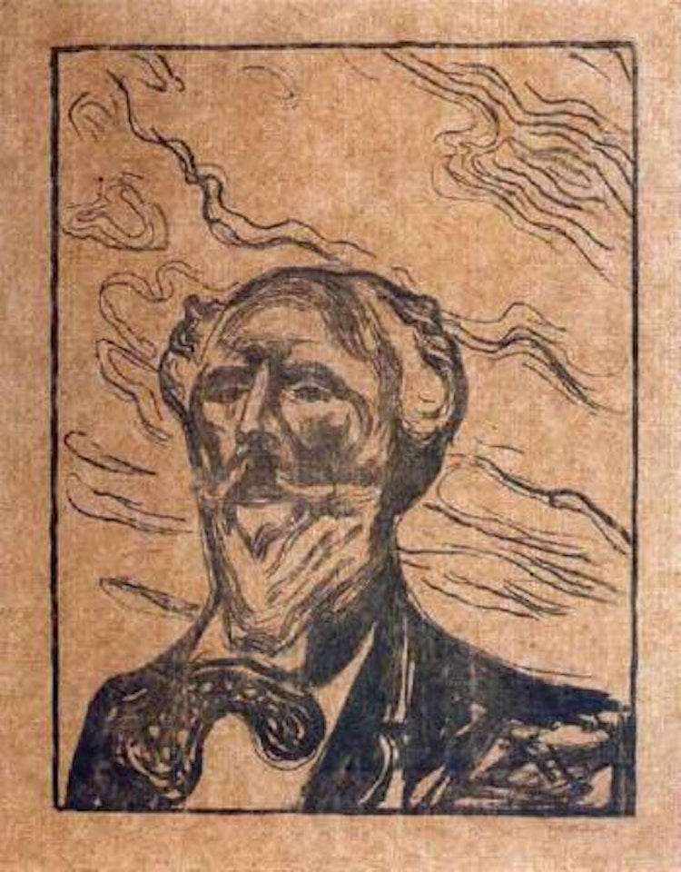 Portrait of Holger Drachmann by Edvard Munch