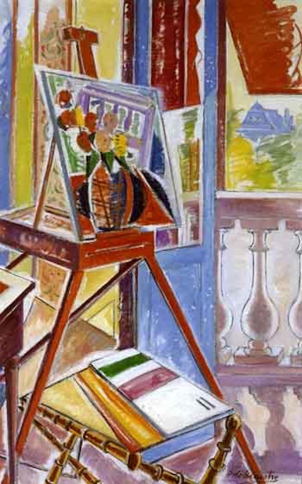 Artist's easel by Roy de Maistre