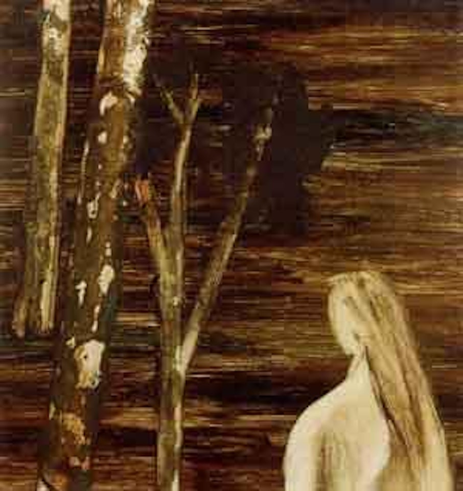 Girl and tree by Albert Tucker