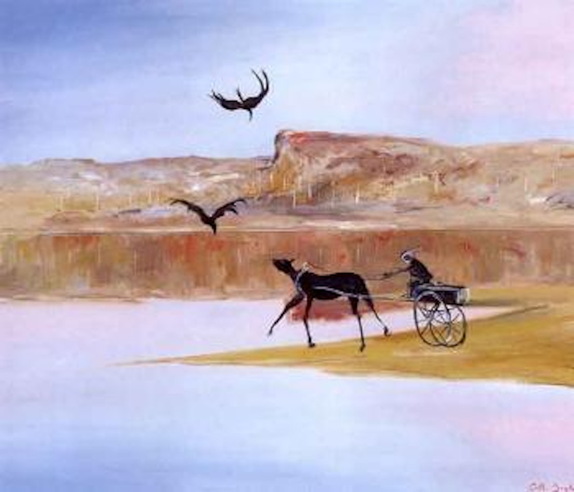 Jinka and sandbank by Arthur Merric Bloomfield Boyd