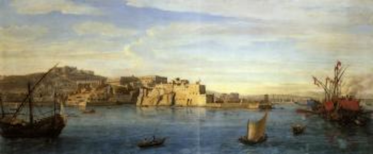 Prospect of Naples from the sea by Gaspar van Wittel