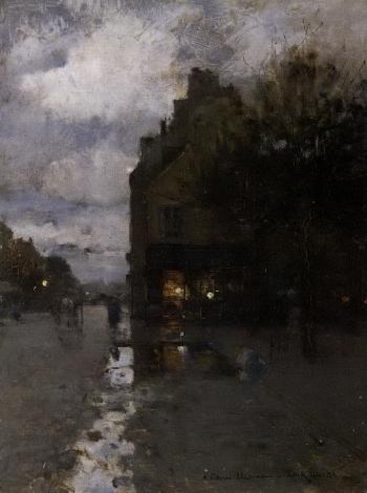 Une rue de Paris by Luigi Loir