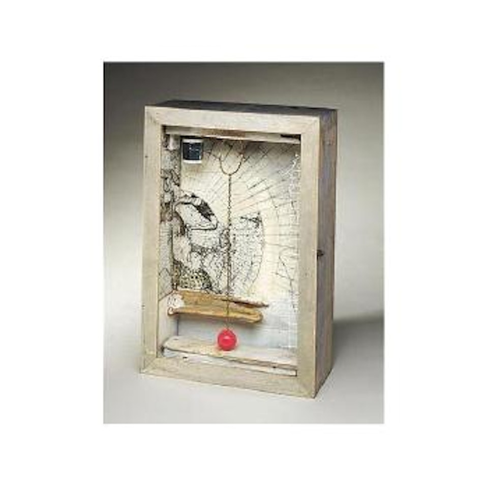 Construction II - custodian, silent dedication to MM by Joseph Cornell