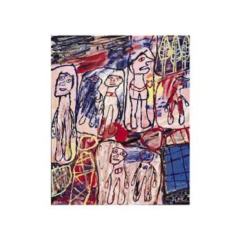 Promenade en groupe by Jean Dubuffet