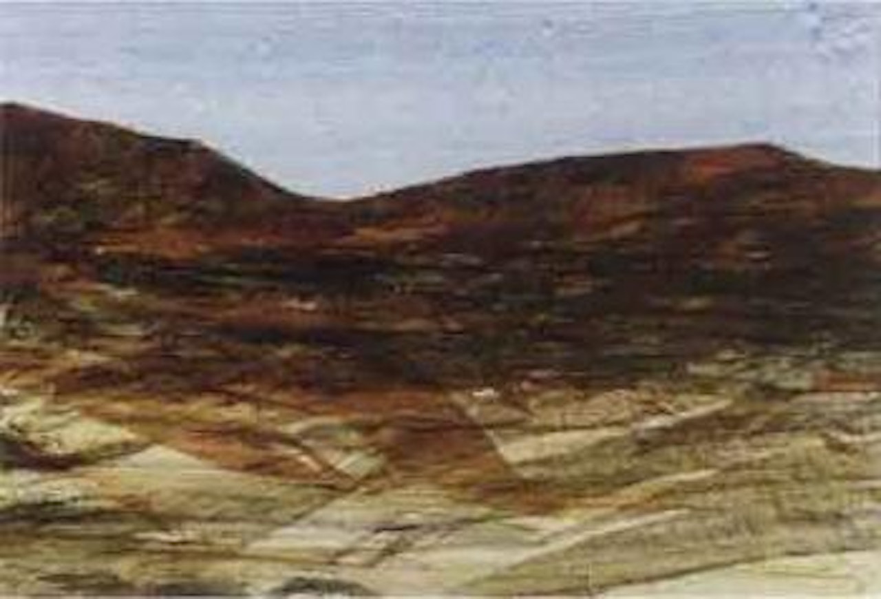 Central Australian landscape by Sidney Nolan