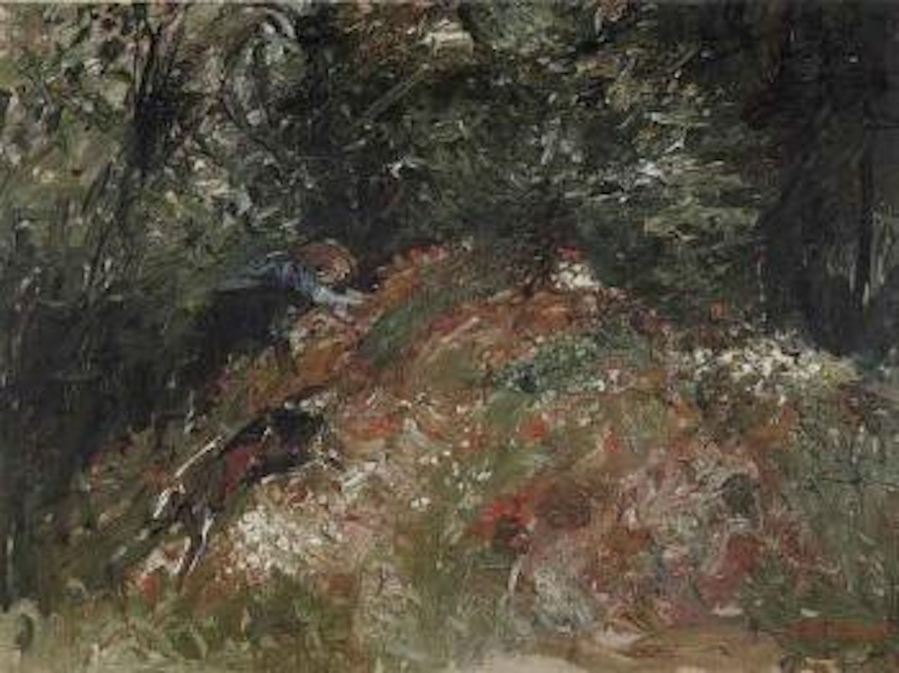 Child gathering wildflowers by Arthur Merric Bloomfield Boyd