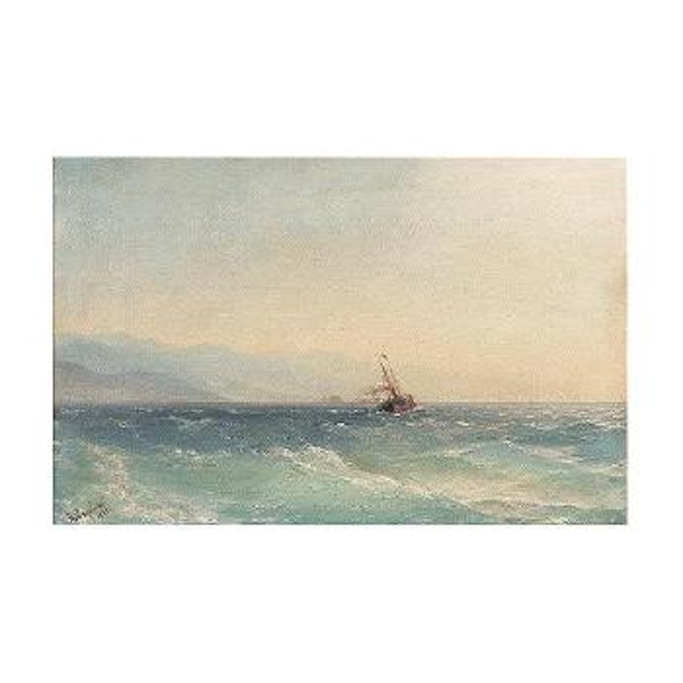 Steamships off the coast by Ivan Konstantinovich Aivazovsky