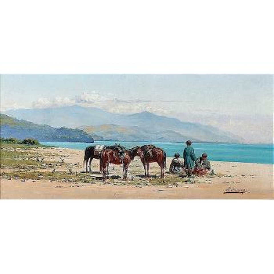 Resting by the sea by Richard Karlovich Zommer