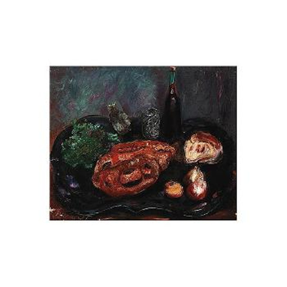 Still life with bread and onions by Boris Grigoriev