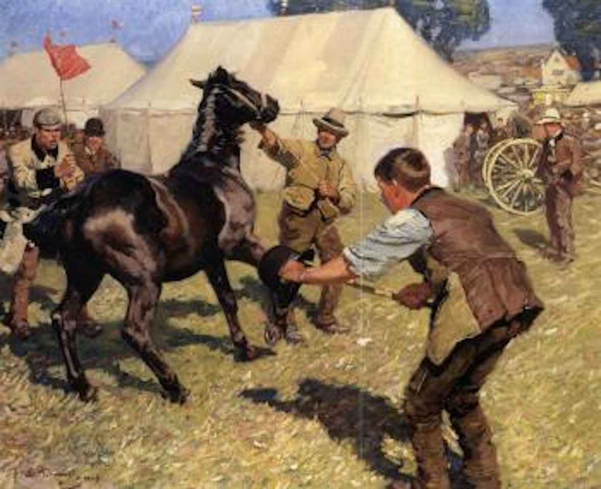 Bungay horse fair by Alfred James Munnings