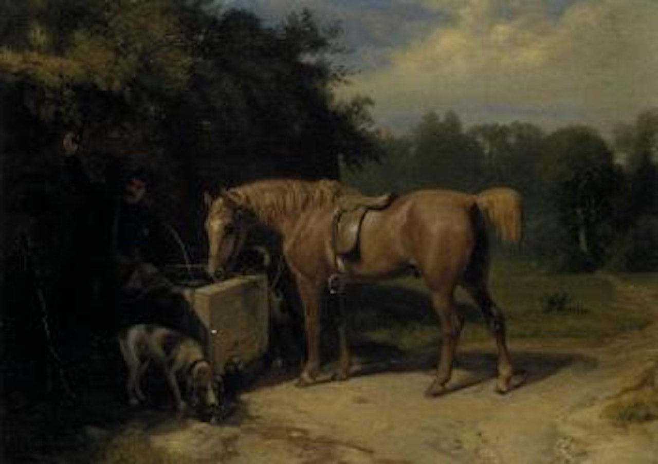 At the water pump by Richard Ansdell