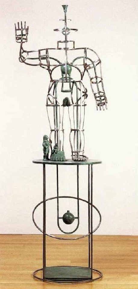 Podium figure by Tom Otterness