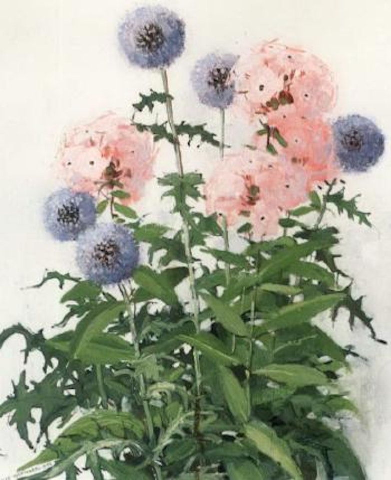 Still life of flowers by Olle Hjortzberg