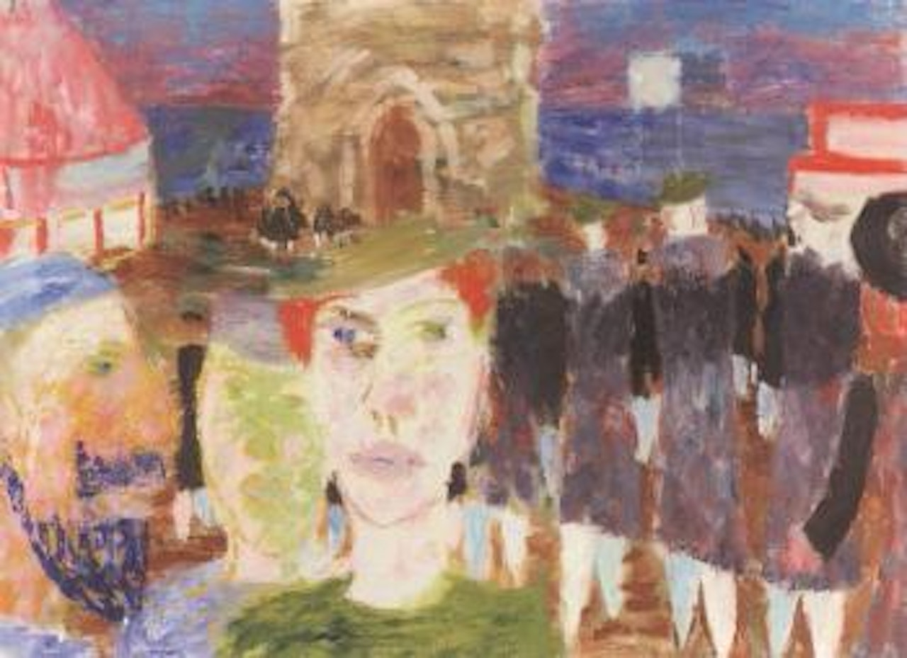 Outside the circus by Ragnar Sandberg