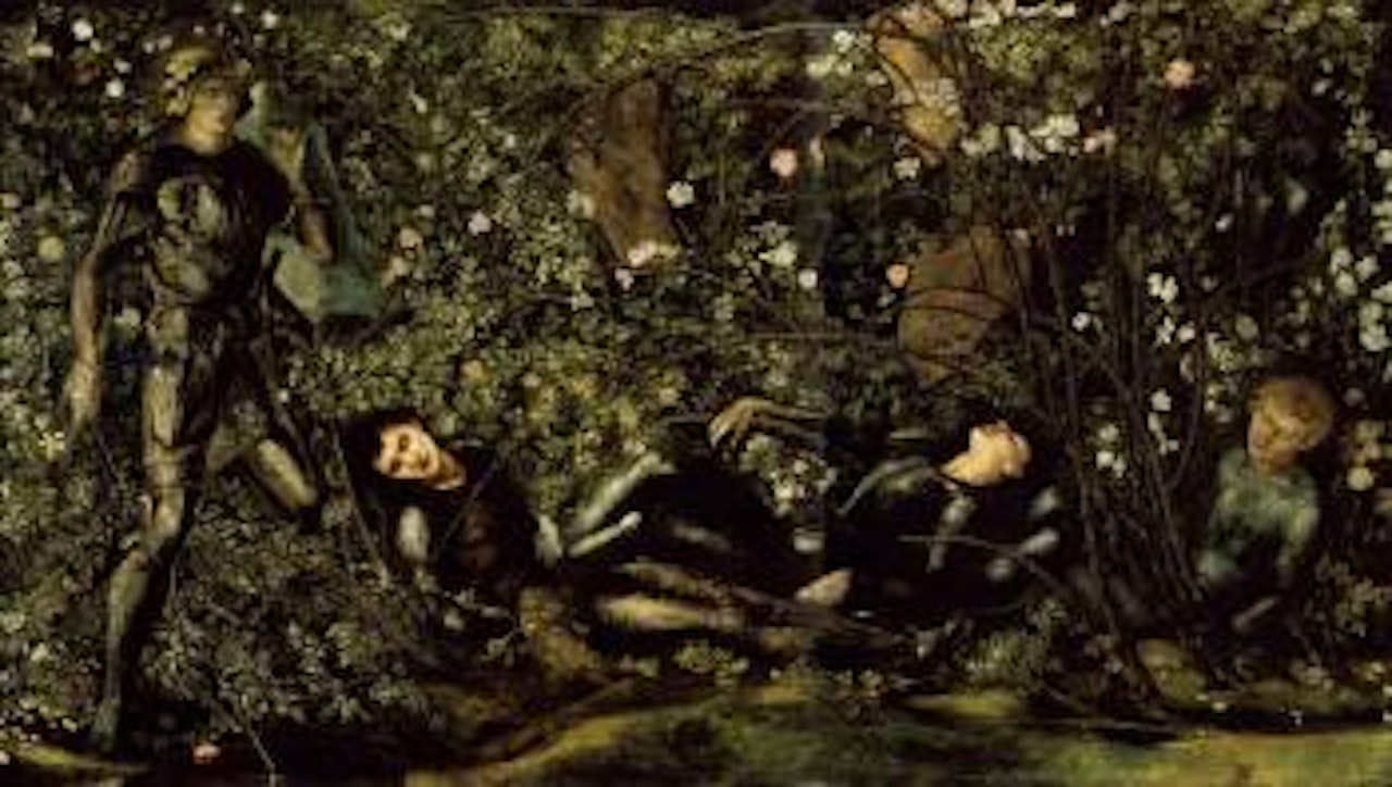 Prince entering the Briar wood by Edward Coley Burne-Jones