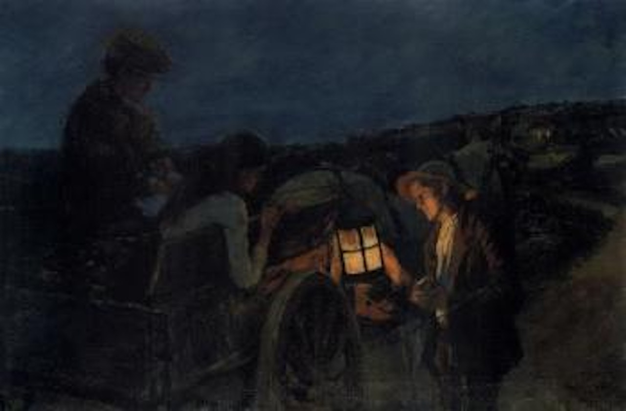 Study for lighting up time by Stanhope Alexander Forbes