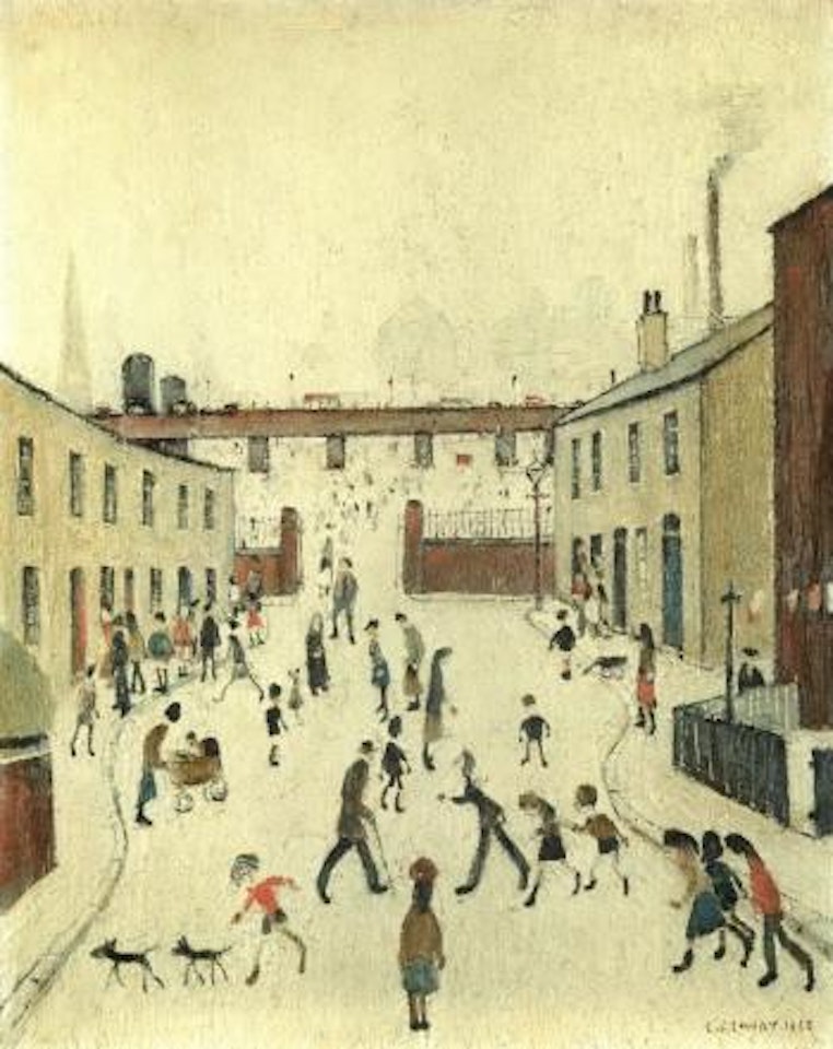 Narrow street by Laurence Stephen Lowry